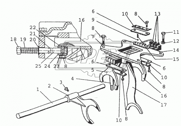 70-1702073 Шток ф14х97, с/и (сталь) МТЗ РУП